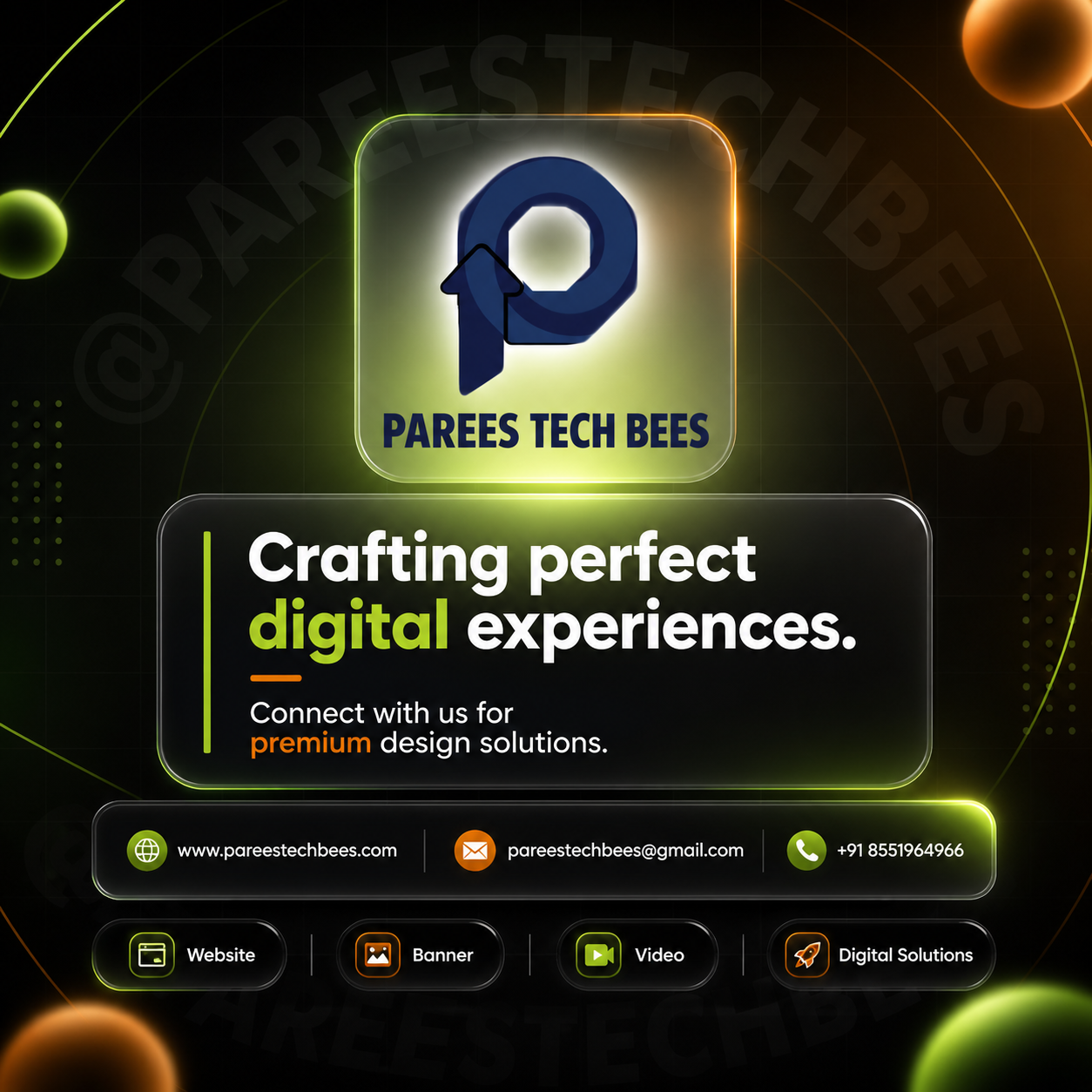 Premium Corporate Social Media Banner - Parees Tech Bees